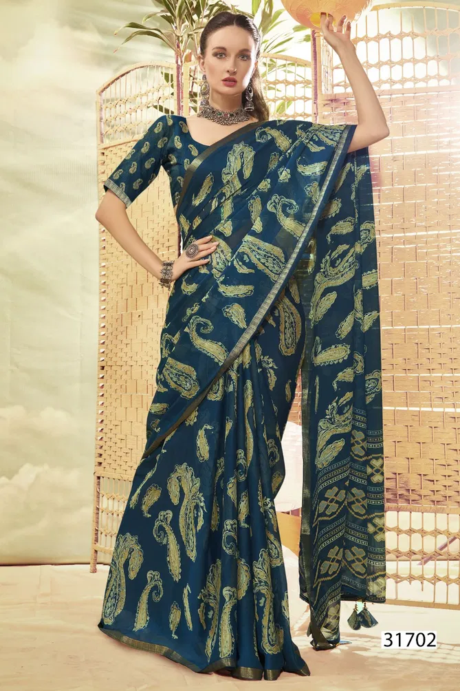 Shridha Vol 3 By Vallabhi Georgette Printed Sarees Exporters In India